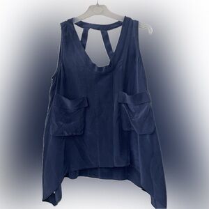 BCBG Maxazaria Cross Back Sleeveless Blouse